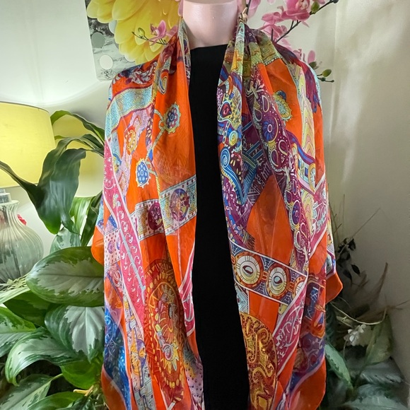 Hermès Paris Le Songe De La Licorne Silk Shawl Wrap Scarf.🧣🍂🍁 - Picture 5 of 16